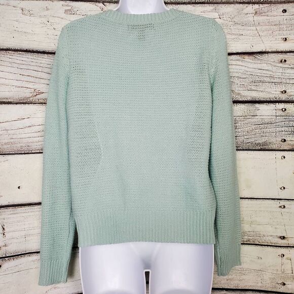 Forever 21 Mint Green Knit Pullover Sweater Women’s Small Long Sleeve - Picture 4 of 7